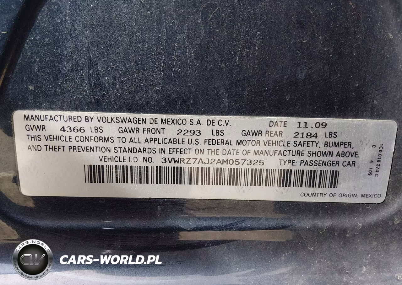 2010 Volkswagen Jetta Se VIN:3VWRZ7AJ2AM057325 - 9