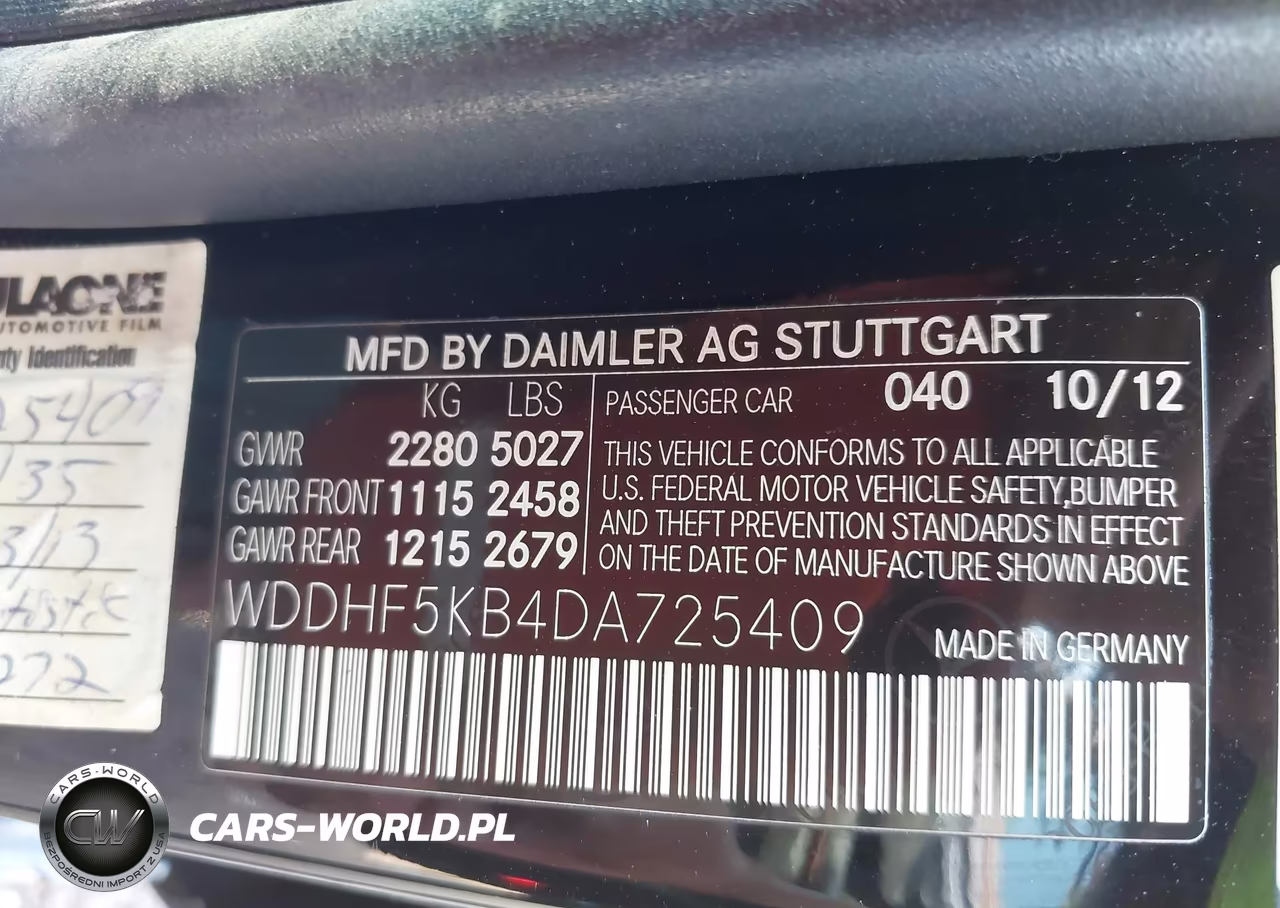 2013 Mercedes-Benz E 350 VIN:WDDHF5KB4DA725409 - 9