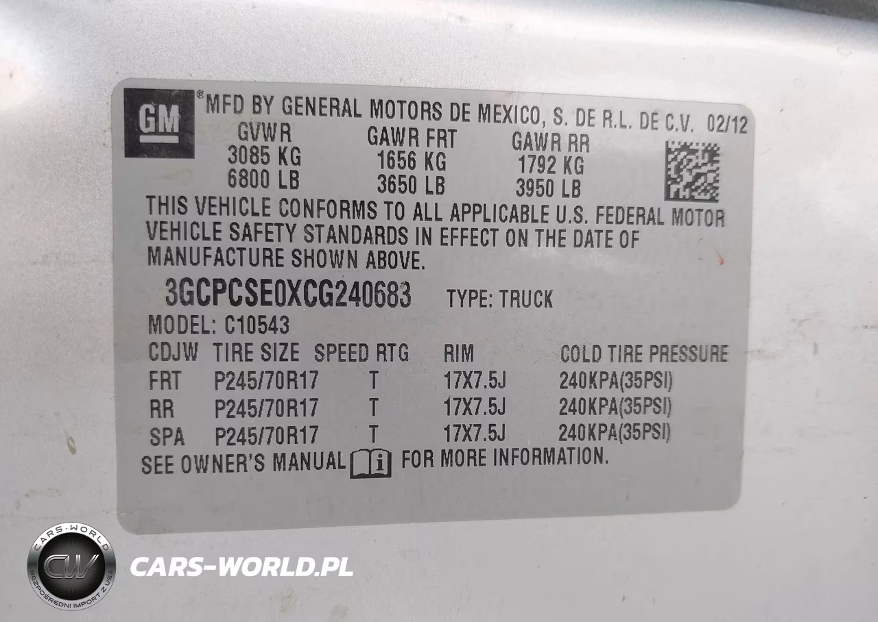 2012 Chevrolet Silverado 1500 Lt VIN:3GCPCSE0XCG240683 - 9