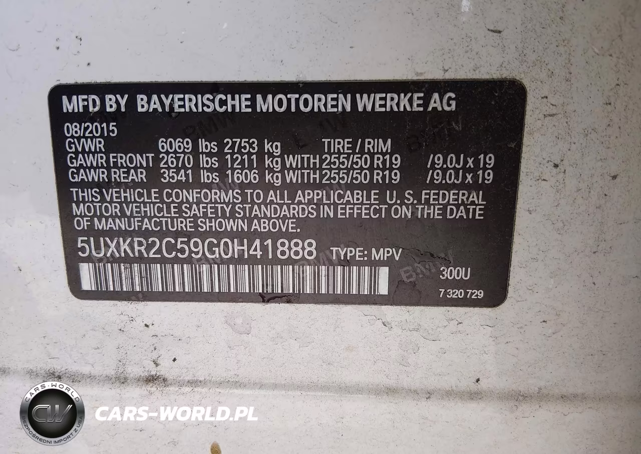 2016 BMW X5 Sdrive35I VIN:5UXKR2C59G0H41888 - 9