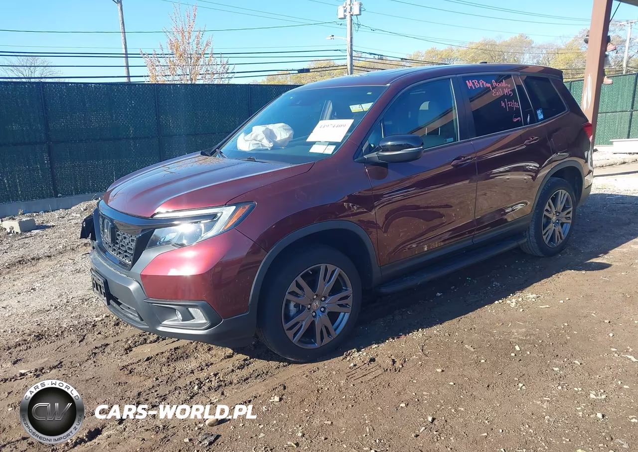 2021 Honda Passport Awd Ex-L VIN:5FNYF8H50MB038318 - 2