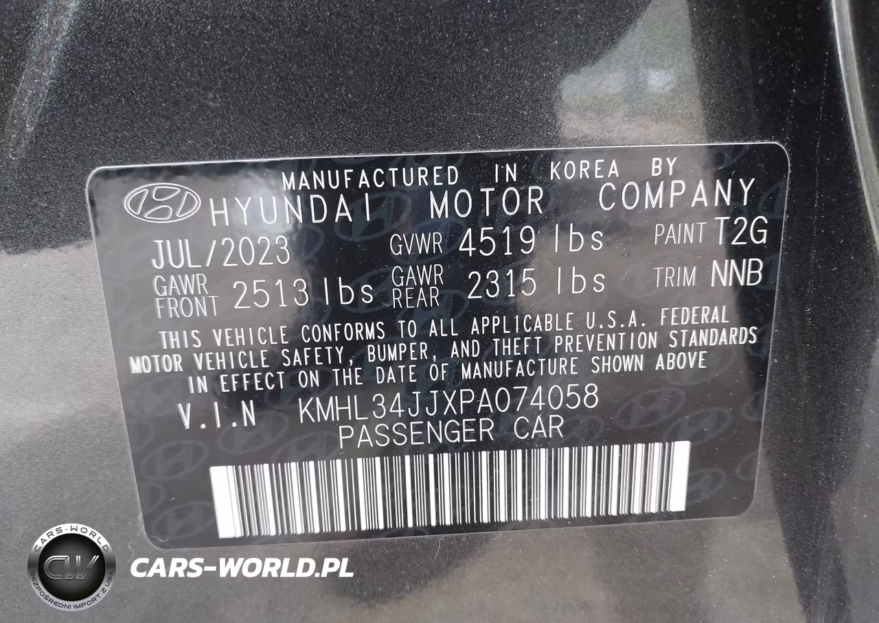 2023 Hyundai Sonata Hybrid Sel VIN:KMHL34JJXPA074058 - 9