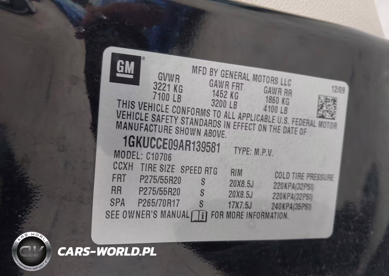 2010 GMC Yukon Slt VIN:1GKUCCE09AR139581 - 9