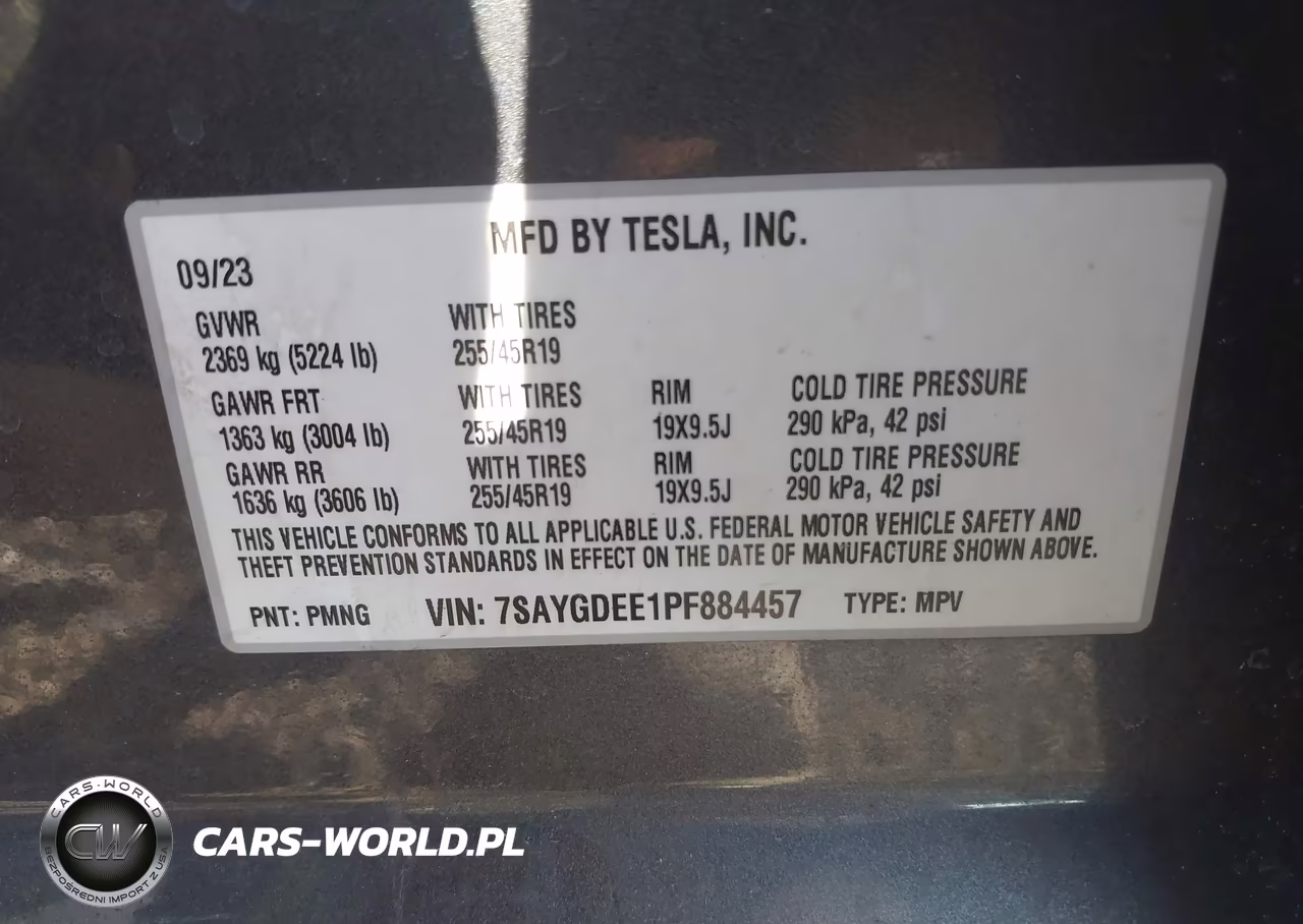 2023 Tesla Model Y Awd-Long Range Dual Motor All-Wheel Drive VIN:7SAYGDEE1PF884457 - 9