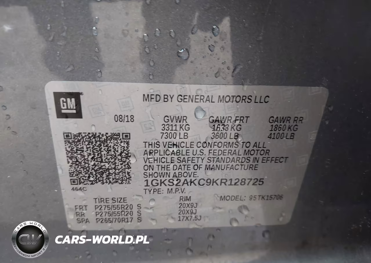 2019 GMC Yukon Sle VIN:1GKS2AKC9KR128725 - 9
