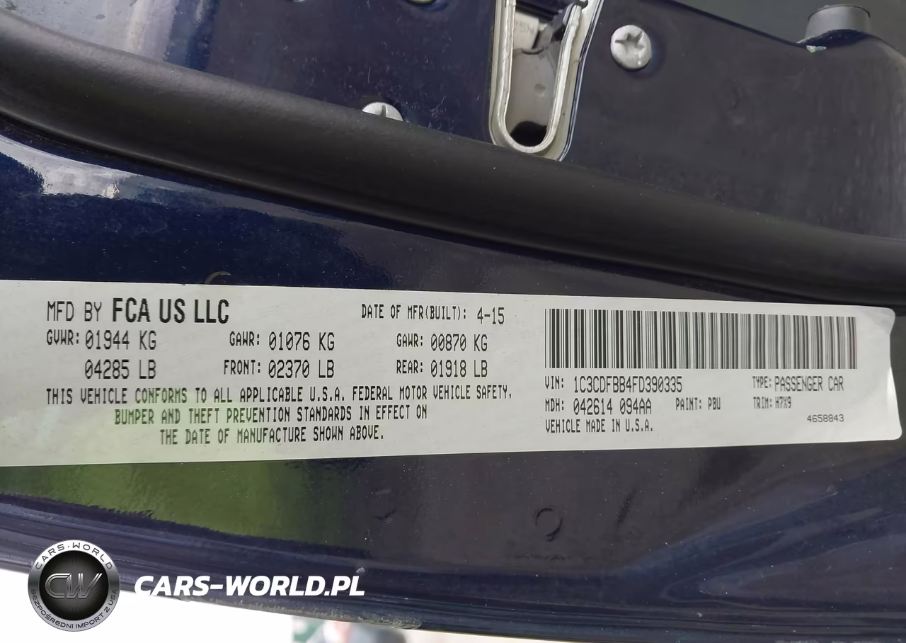 2015 Dodge Dart Sxt VIN:1C3CDFBB4FD390335 - 9