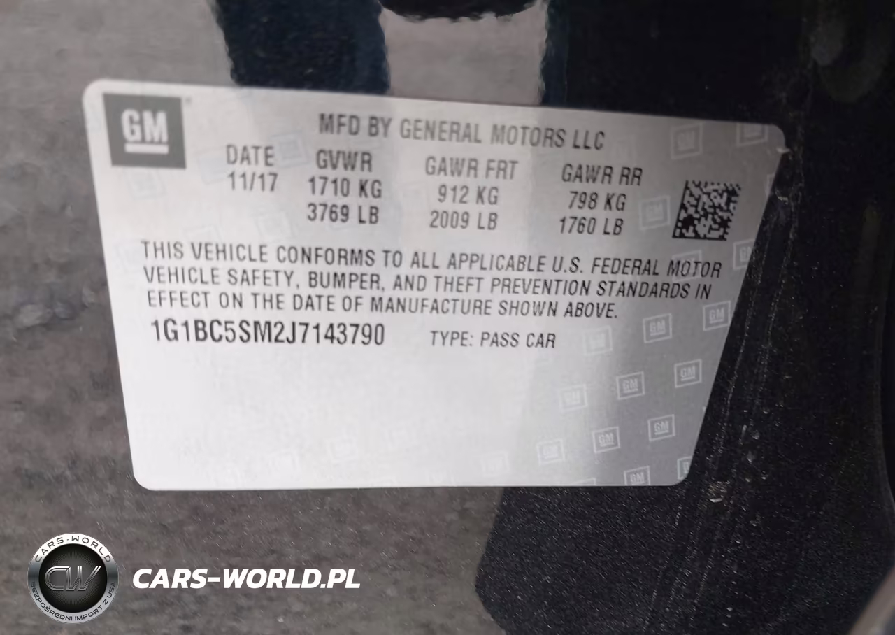 2018 Chevrolet Cruze Ls Auto VIN:1G1BC5SM2J7143790 - 9