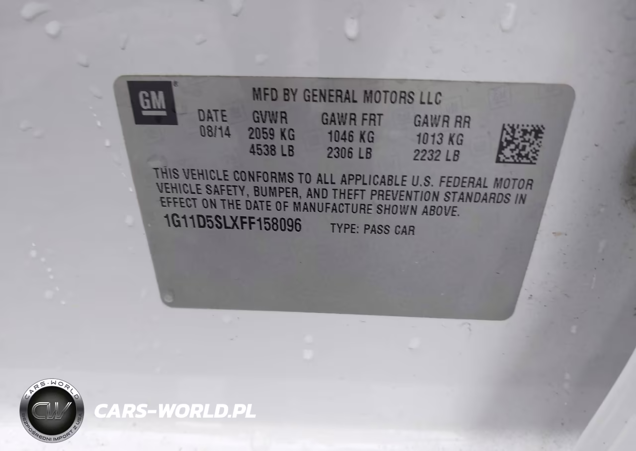 2015 Chevrolet Malibu 2Lt VIN:1G11D5SLXFF158096 - 9