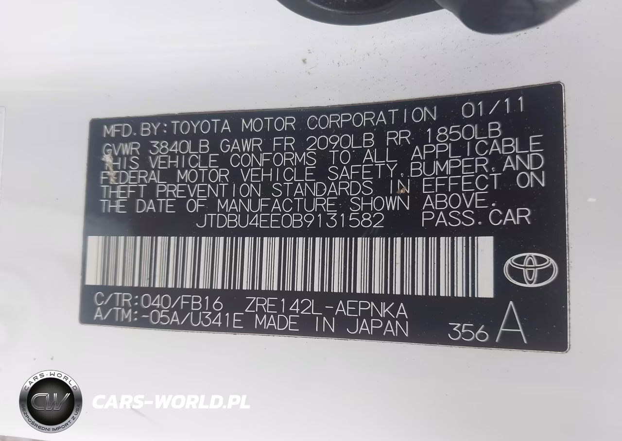 2011 Toyota Corolla Le VIN:JTDBU4EE0B9131582 - 9