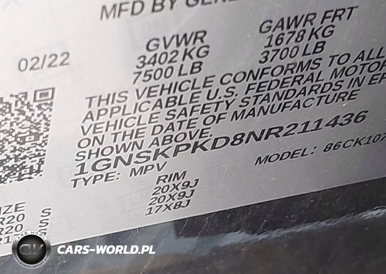2022 Chevrolet Tahoe 4Wd Z71 VIN:1GNSKPKD8NR211436 - 9
