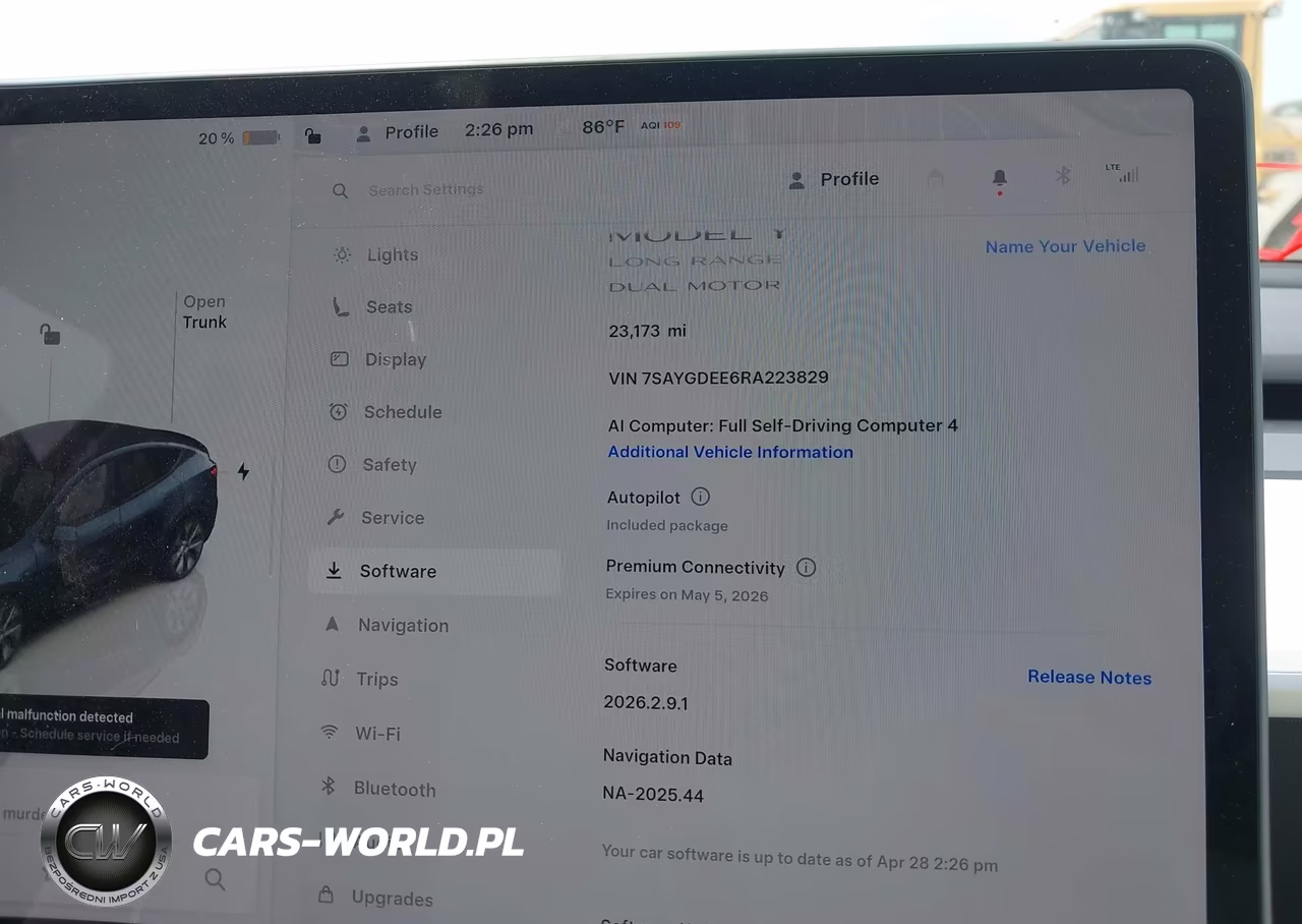 2024 Tesla Model Y Long Range Dual Motor All-Wheel Drive VIN:7SAYGDEE6RA223829 - 19