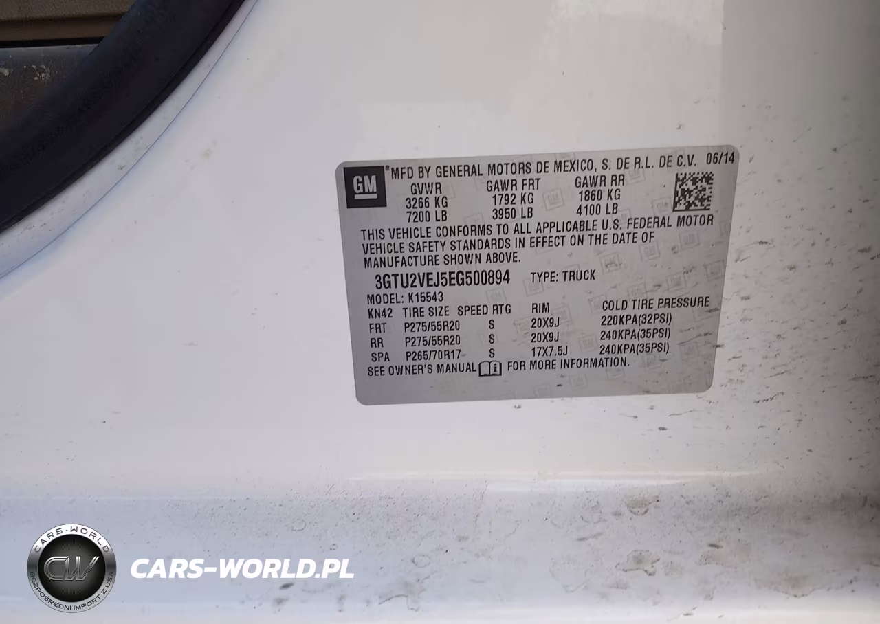 2014 GMC Sierra 1500 Slt VIN:3GTU2VEJ5EG500894 - 9