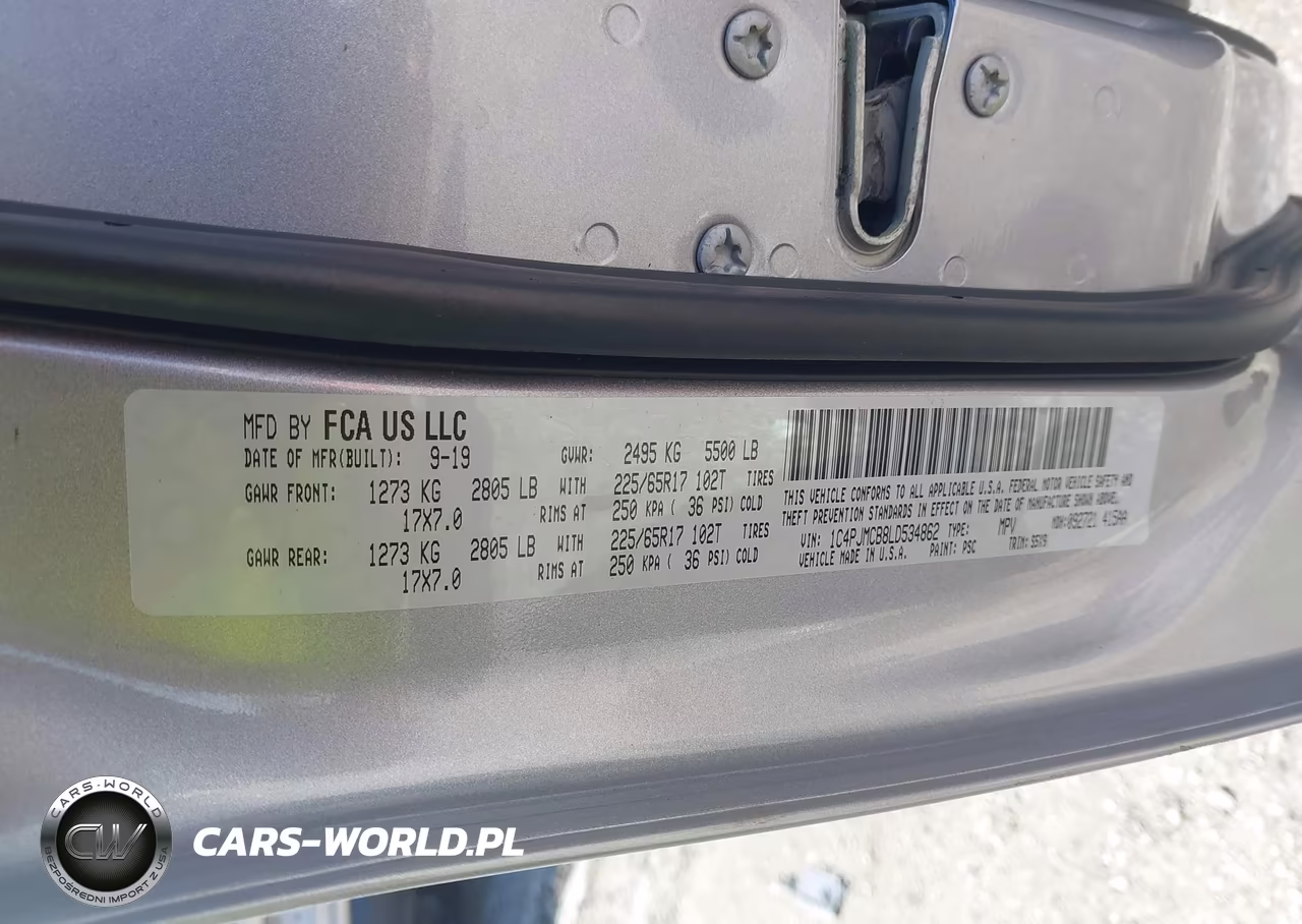 2020 Jeep Cherokee Latitude 4X4 VIN:1C4PJMCB8LD534862 - 9