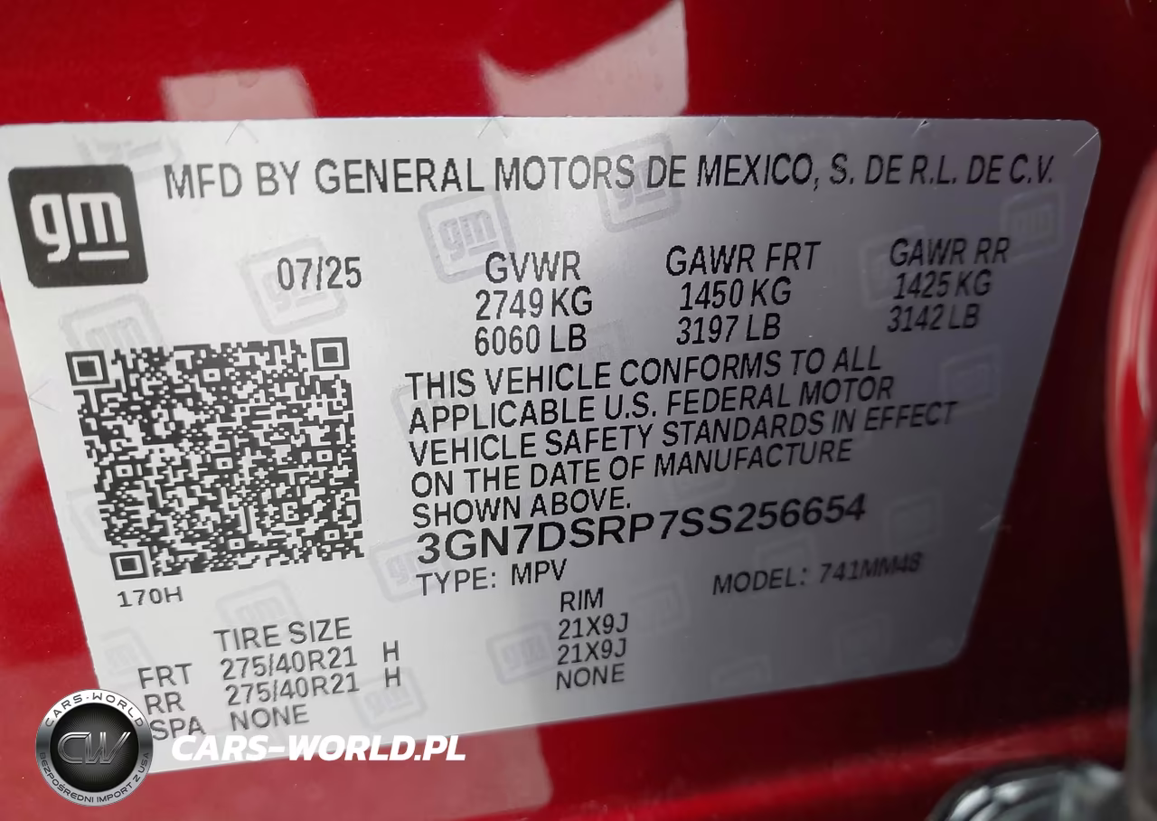 2025 Chevrolet Equinox Ev Rs VIN:3GN7DSRP7SS256654 - 9