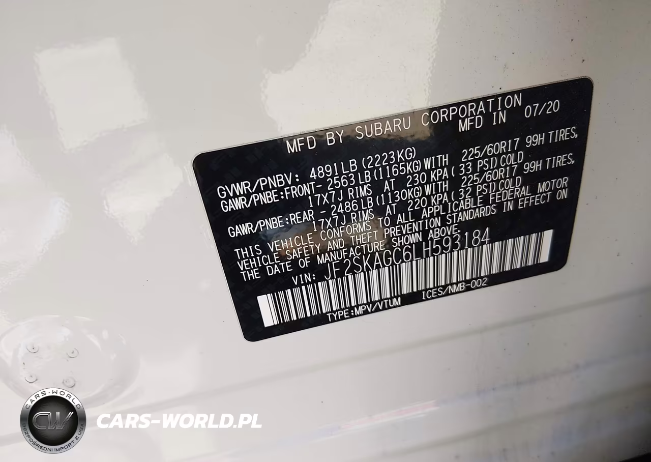 2020 Subaru Forester Premium VIN:JF2SKAGC6LH593184 - 9