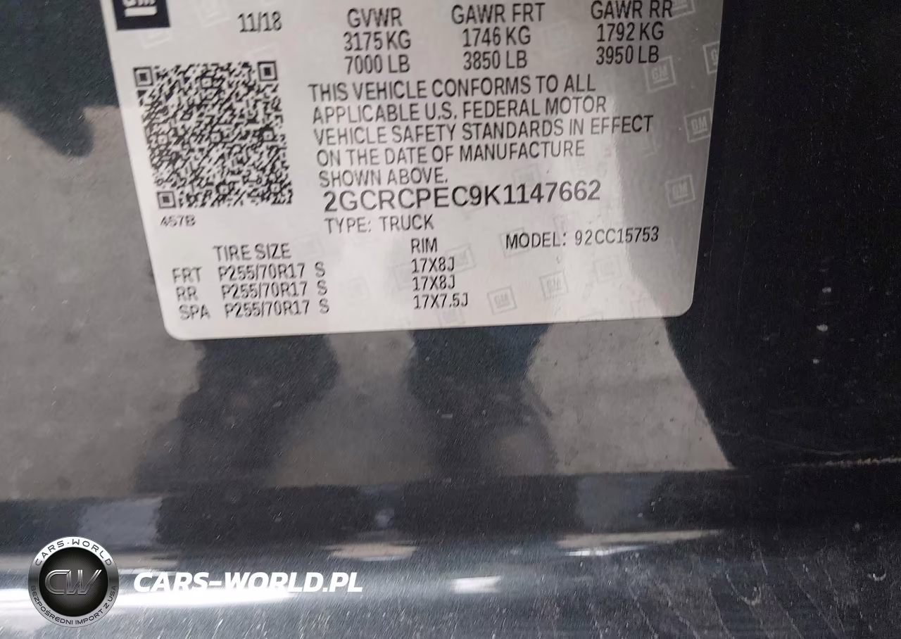 2019 Chevrolet Silverado 1500 Ld Lt VIN:2GCRCPEC9K1147662 - 9