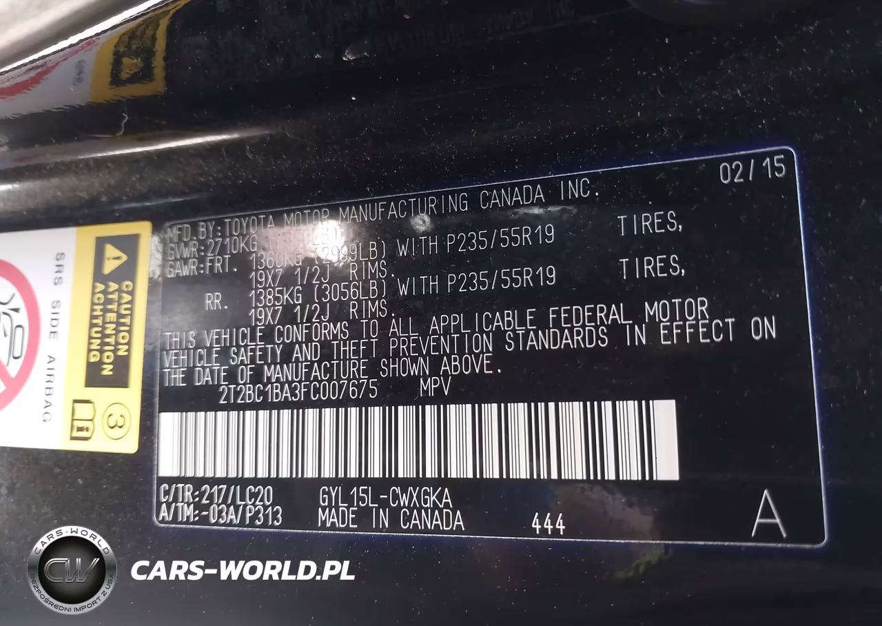 2015 Lexus Rx 450H VIN:2T2BC1BA3FC007675 - 9