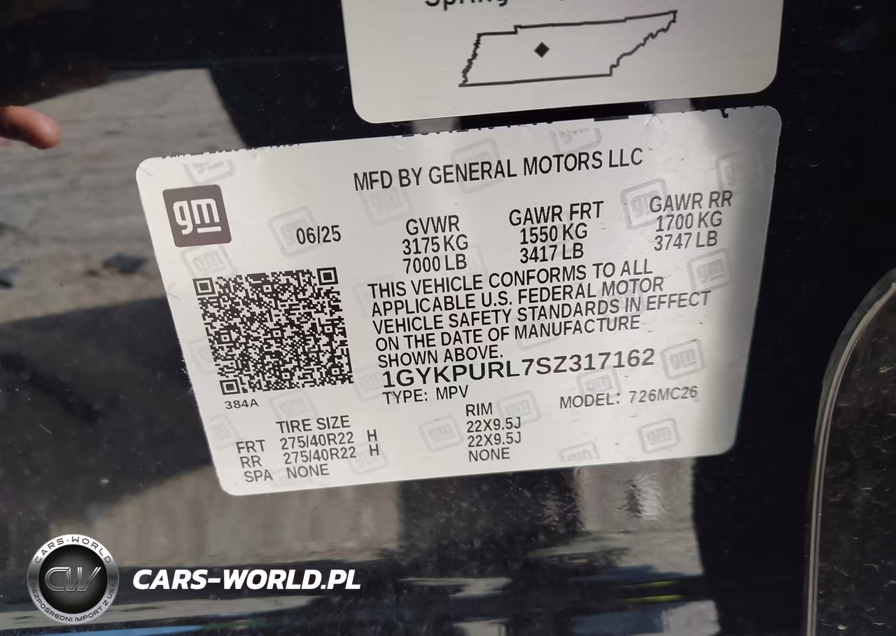 2025 Cadillac Lyriq Sport 1 Rwd VIN:1GYKPURL7SZ317162 - 9