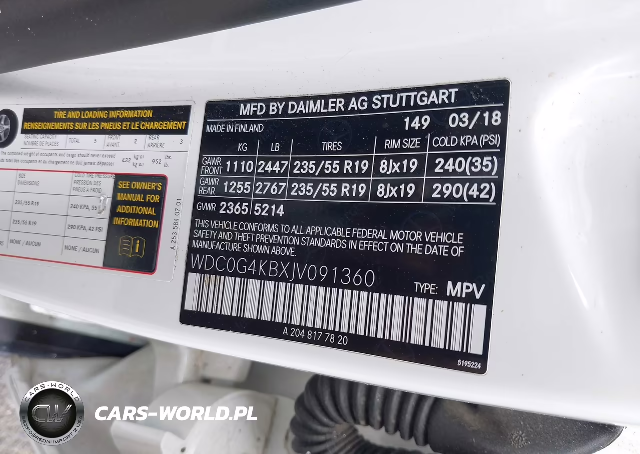 2018 Mercedes-Benz Glc 300 4Matic VIN:WDC0G4KBXJV091360 - 9