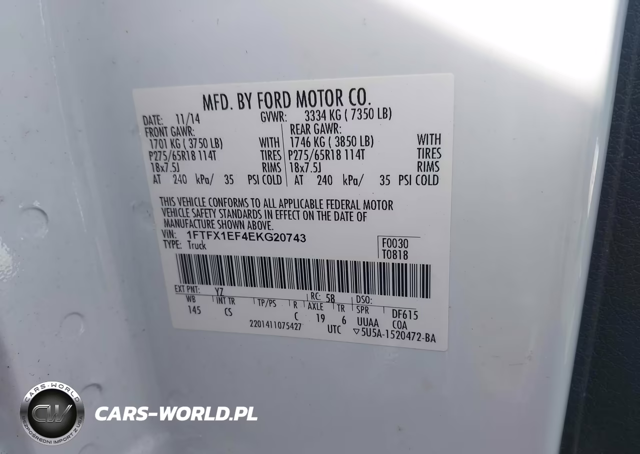 2014 Ford F-150 Stx VIN:1FTFX1EF4EKG20743 - 9