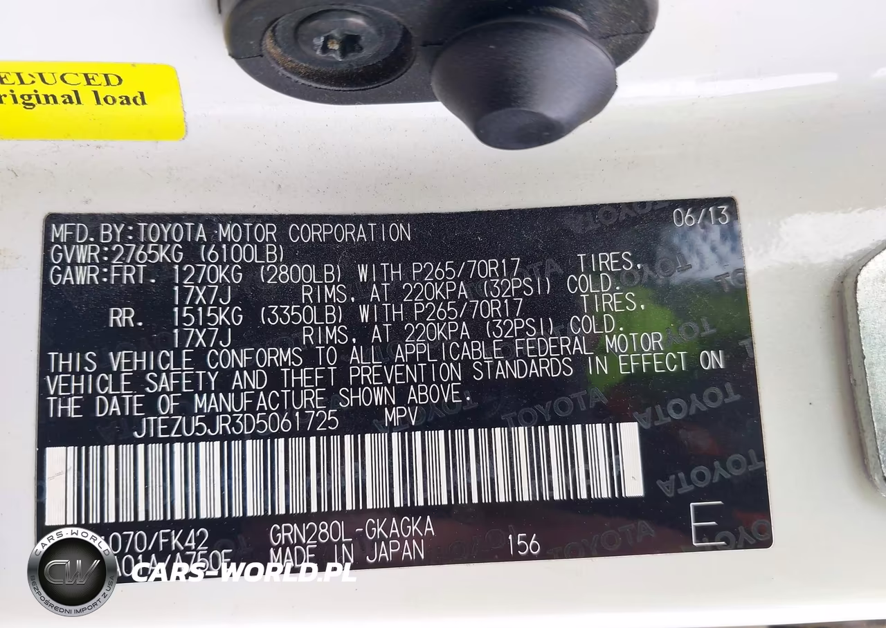 2013 Toyota 4Runner Sr5 VIN:JTEZU5JR3D5061725 - 9