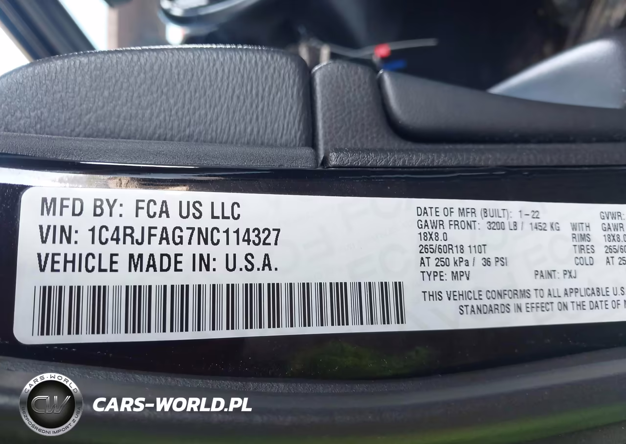 2022 Jeep Grand Cherokee Wk Laredo E 4X4 VIN:1C4RJFAG7NC114327 - 9