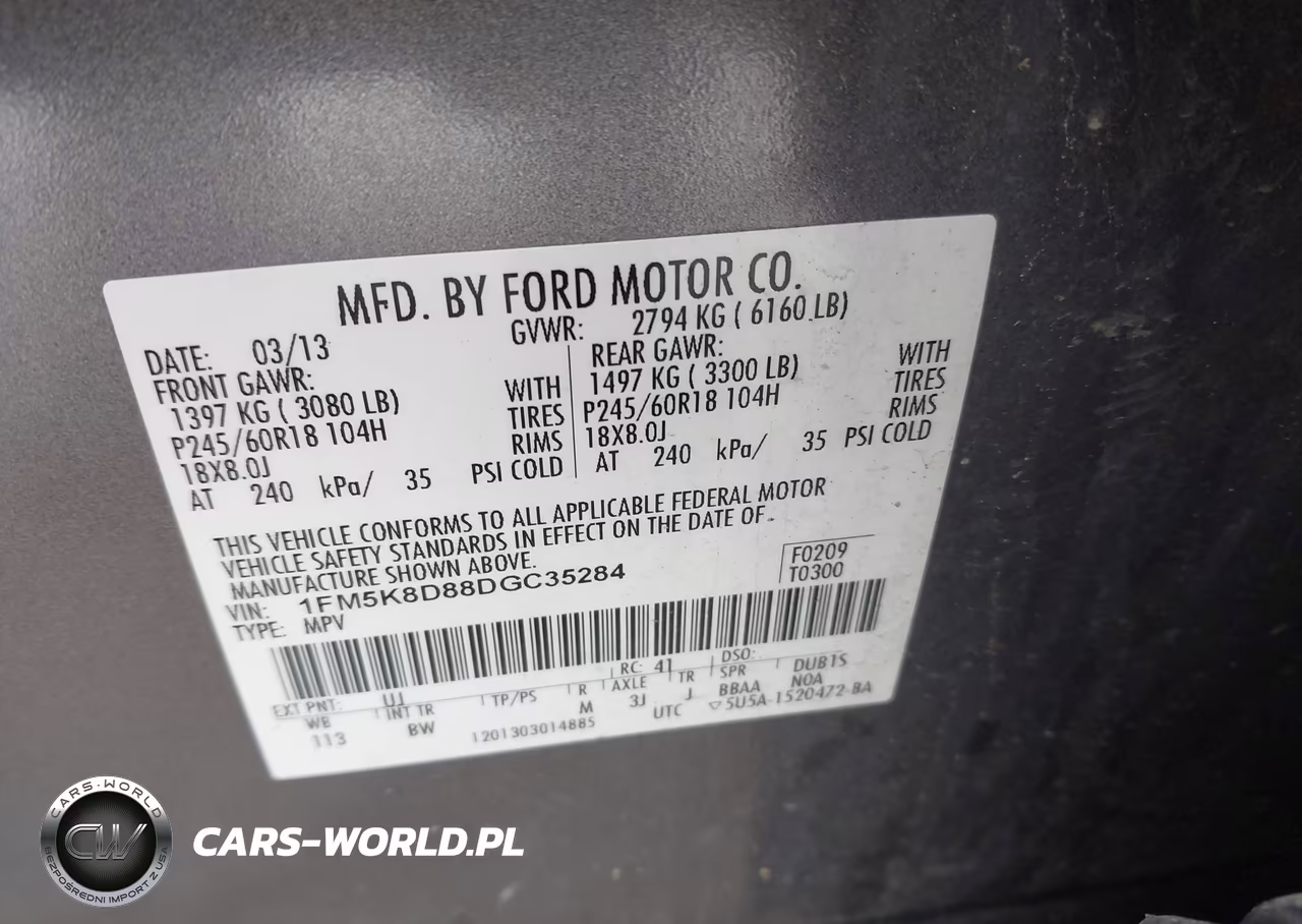 2013 Ford Explorer Xlt VIN:1FM5K8D88DGC35284 - 9