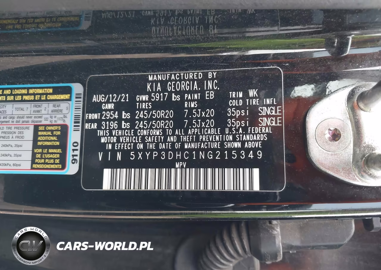 2022 Kia Telluride Ex VIN:5XYP3DHC1NG215349 - 9