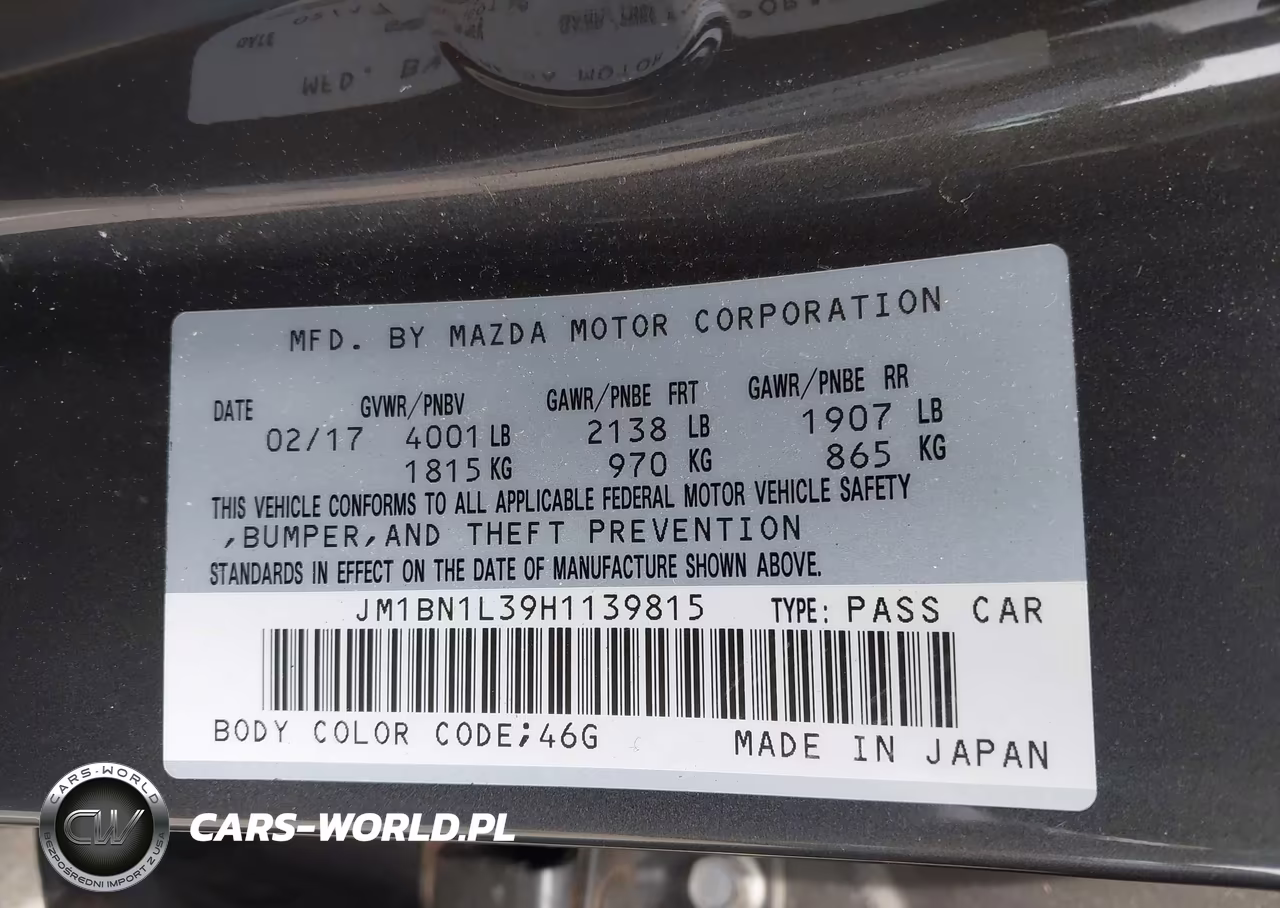 2017 Mazda Mazda3 Touring 2.5 VIN:JM1BN1L39H1139815 - 9