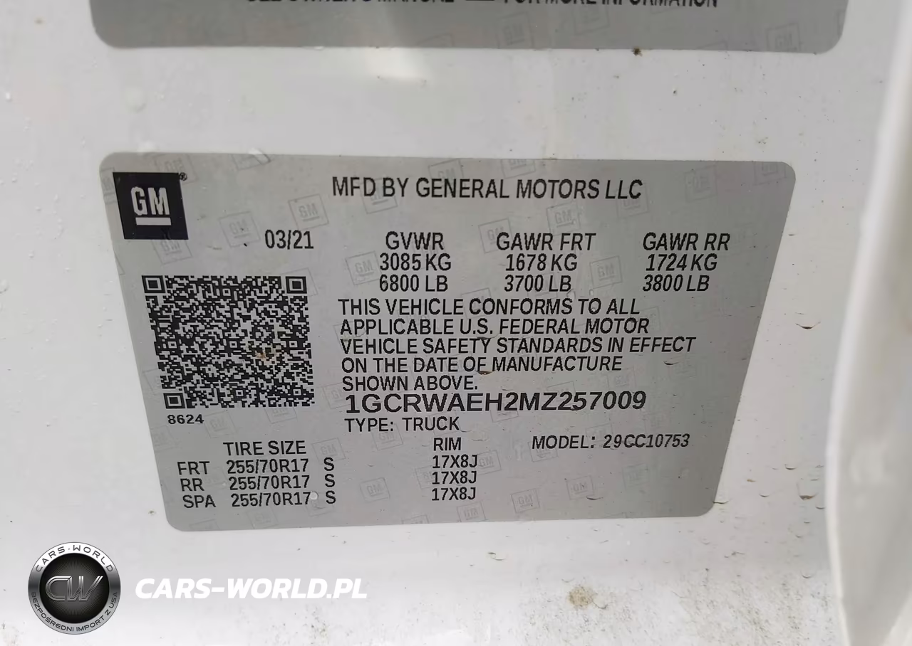 2021 Chevrolet Silverado 1500 2Wd Standard Bed Wt VIN:1GCRWAEH2MZ257009 - 9