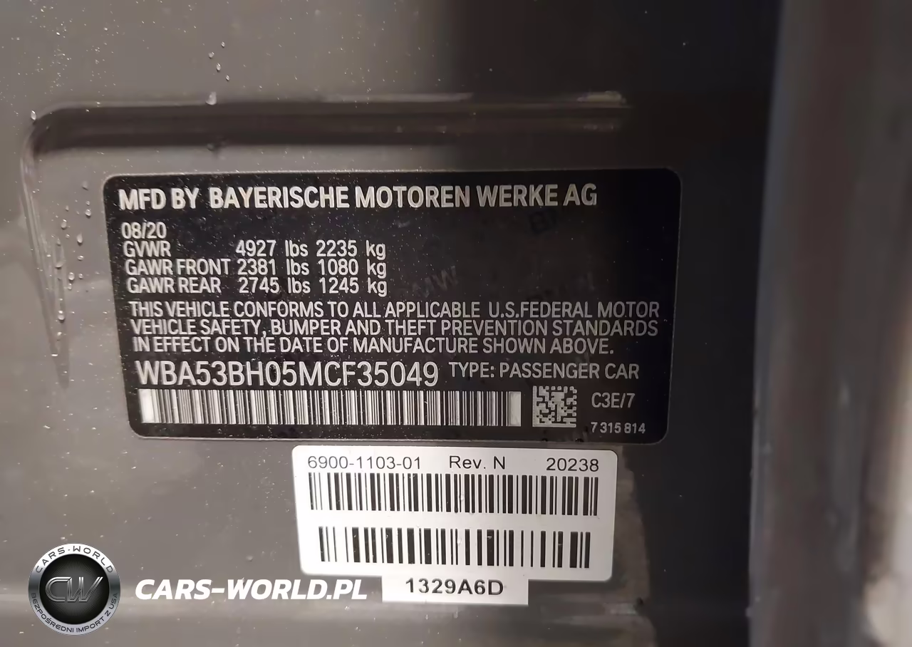 2021 BMW 530I VIN:WBA53BH05MCF35049 - 9
