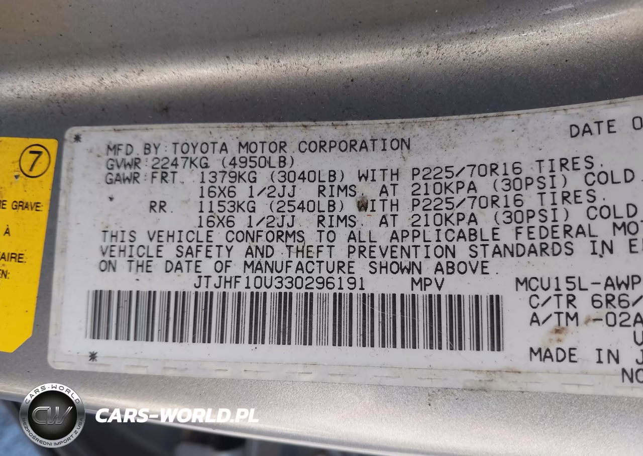 2003 Lexus Rx 300 Base (A4) VIN:JTJHF10U330296191 - 9