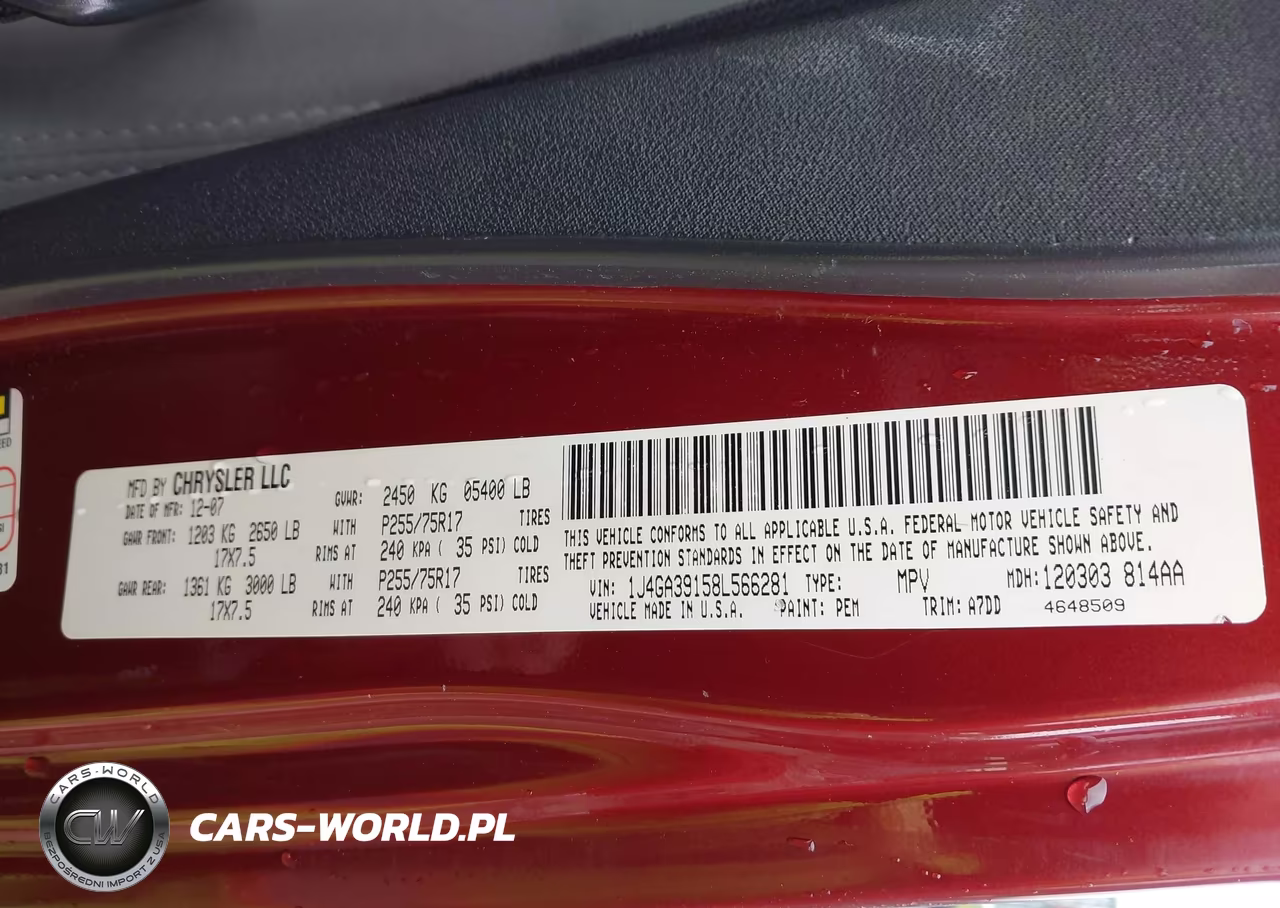 2008 Jeep Wrangler Unlimited X VIN:1J4GA39158L566281 - 9