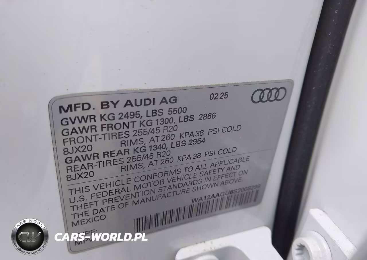 2025 Audi All-New Q5 Premium Plus Tfsi Quattro S Tronic VIN:WA12AAGU6S2008299 - 9