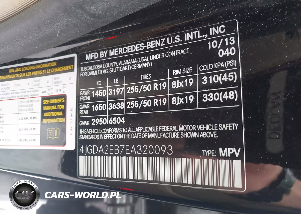 2014 Mercedes-Benz Ml 350 Bluetec 4Matic VIN:4JGDA2EB7EA320093 - 9