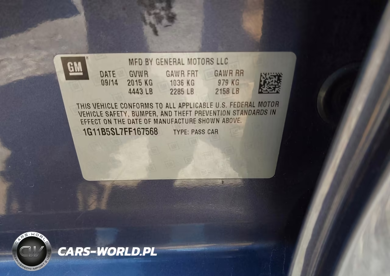 2015 Chevrolet Malibu Ls VIN:1G11B5SL7FF167568 - 9