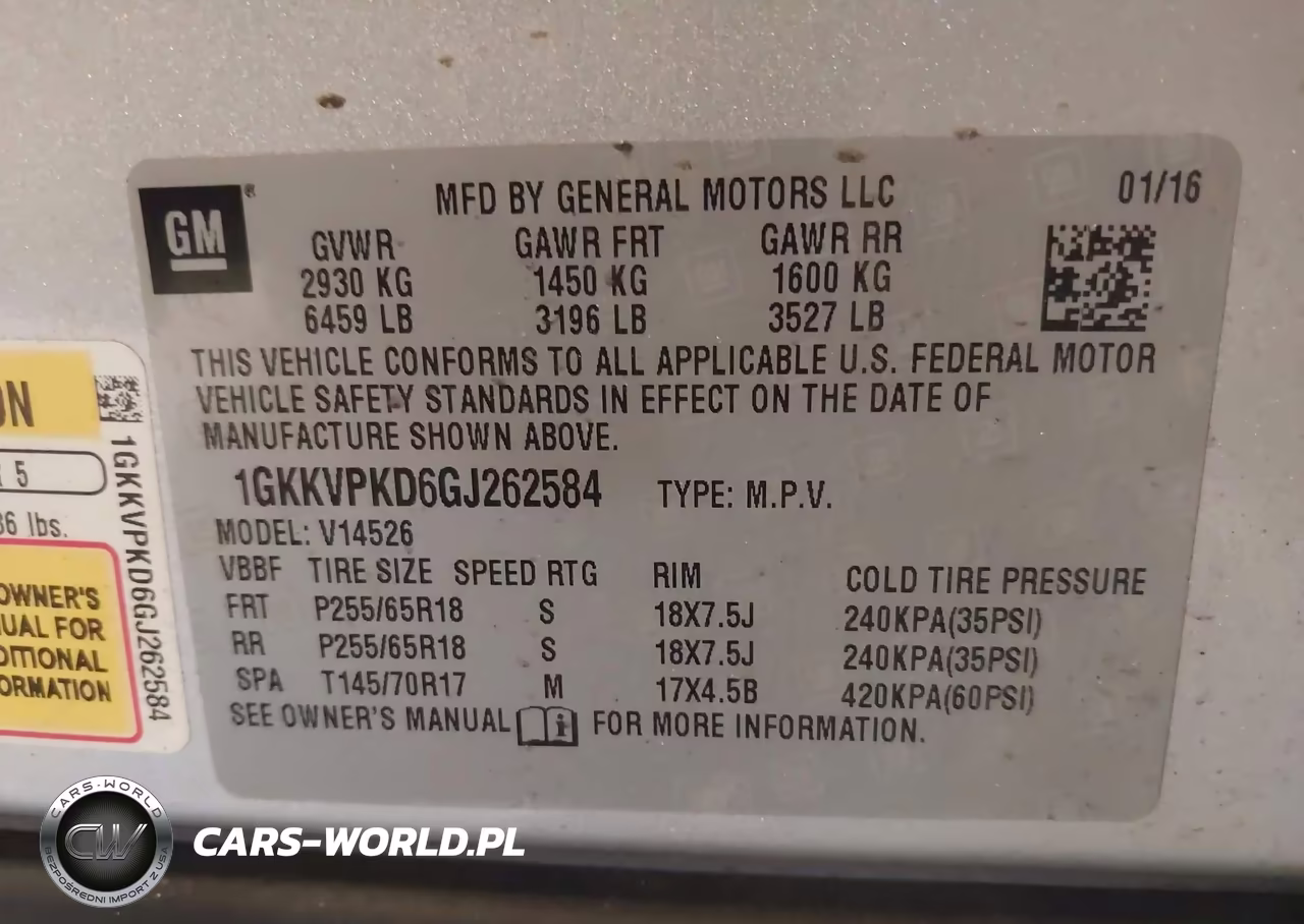 2016 GMC Acadia Sle-2 VIN:1GKKVPKD6GJ262584 - 9