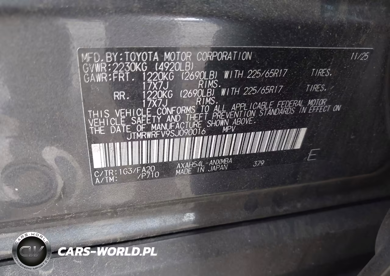 2025 Toyota Rav4 Hybrid Xle VIN:JTMRWRFV9SJ090016 - 9