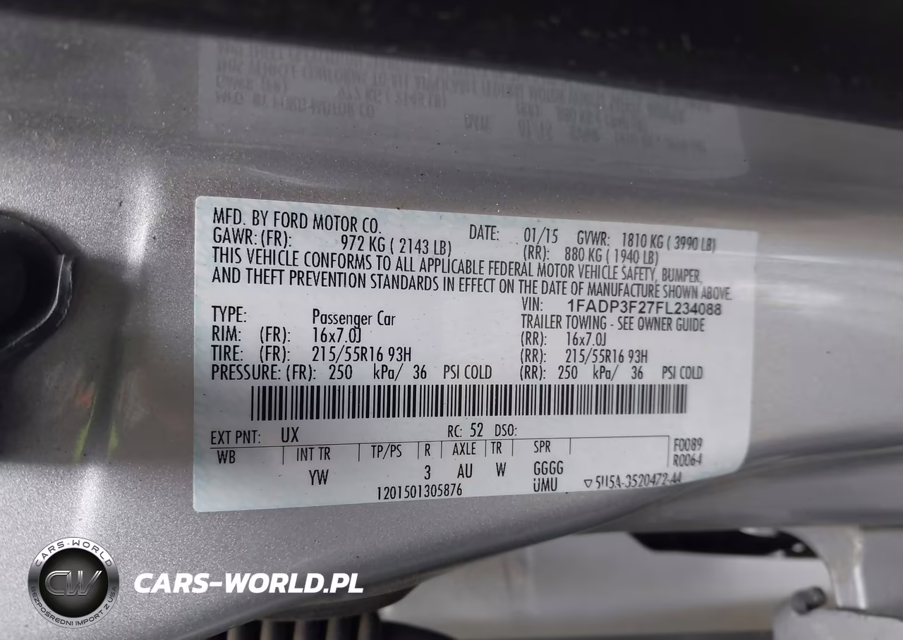 2015 Ford Focus Se VIN:1FADP3F27FL234088 - 9