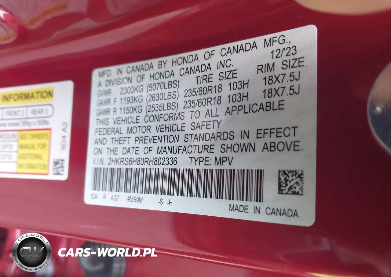 2024 Honda Cr-V Hybrid Sport-L VIN:2HKRS6H80RH802336 - 9