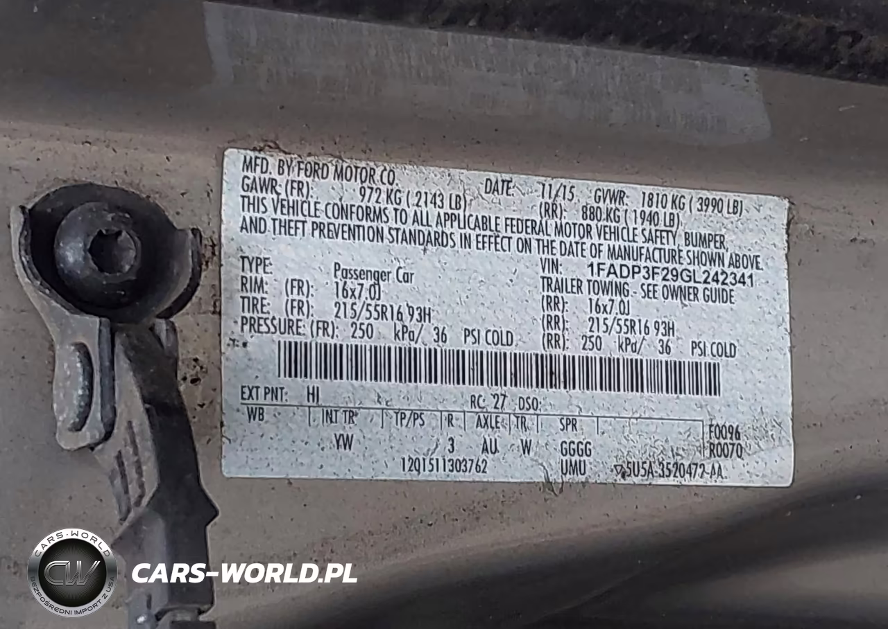 2016 Ford Focus Se VIN:1FADP3F29GL242341 - 9