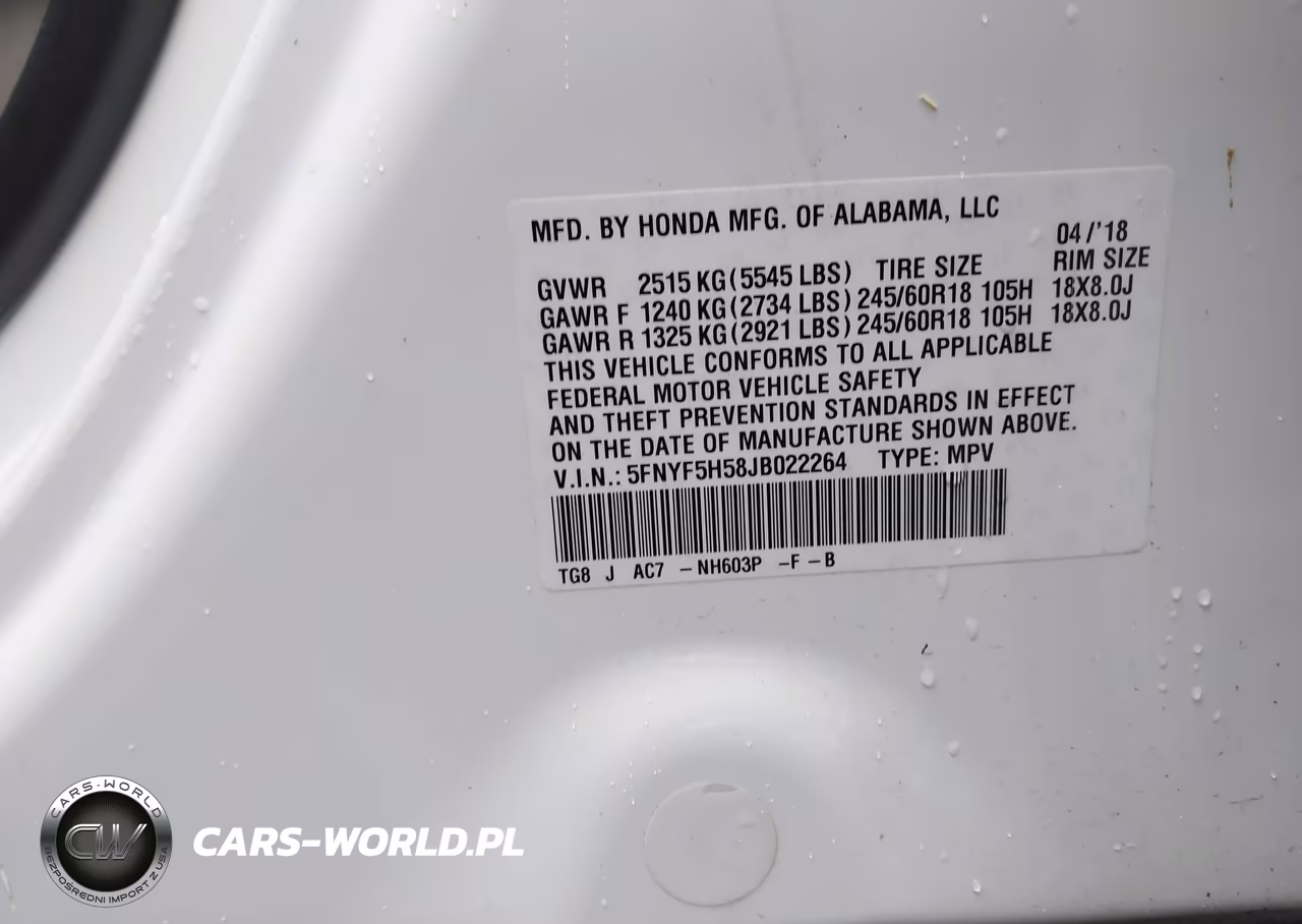 2018 Honda Pilot Ex-L VIN:5FNYF5H58JB022264 - 9