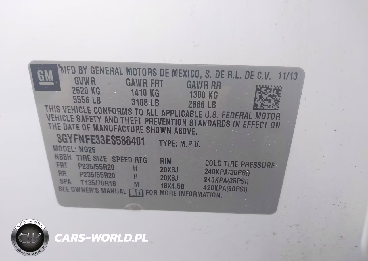 2014 Cadillac Srx Performance Collection VIN:3GYFNFE33ES586401 - 9