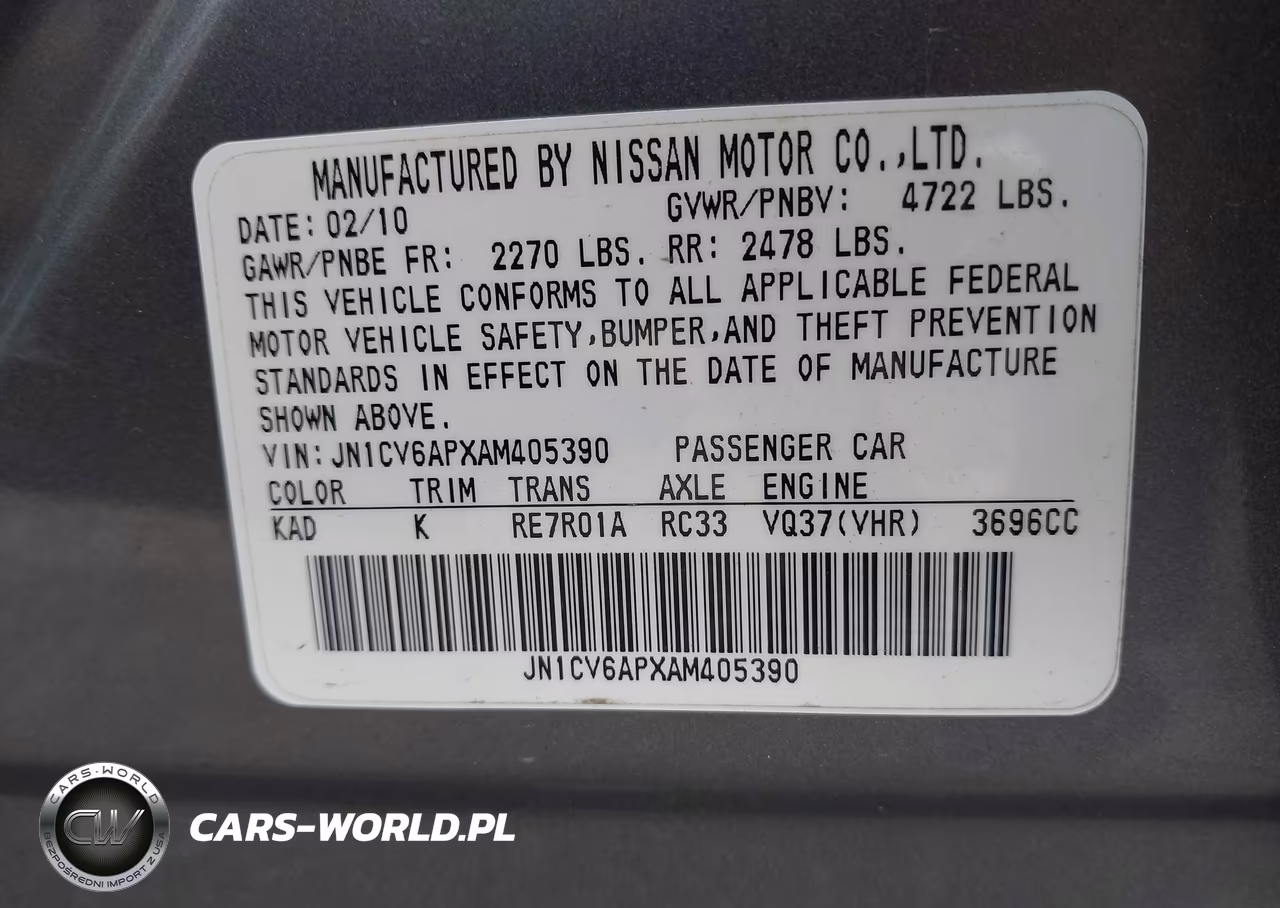 2010 Infiniti G37 Journey VIN:JN1CV6APXAM405390 - 9