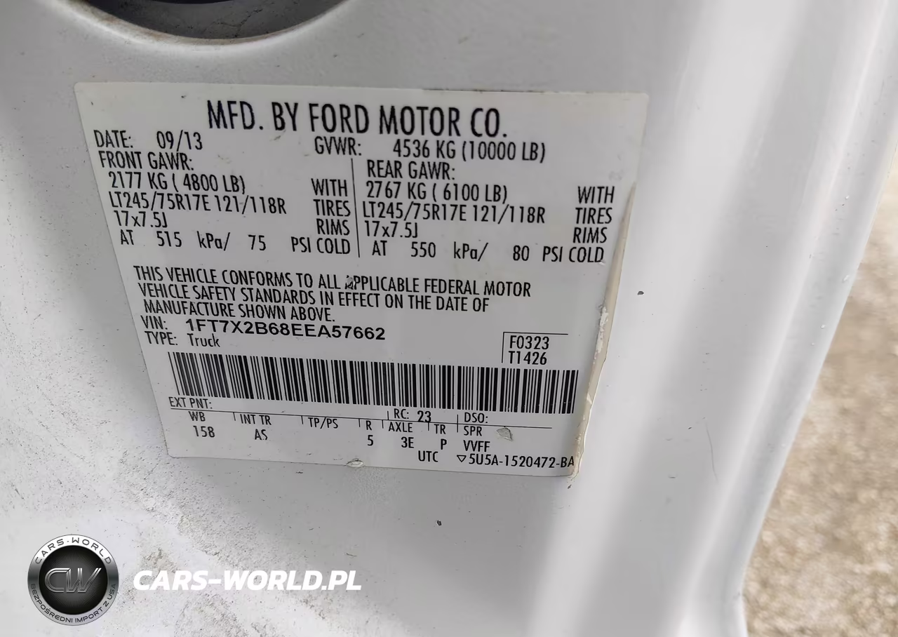 2014 Ford F-250 Xl VIN:1FT7X2B68EEA57662 - 9