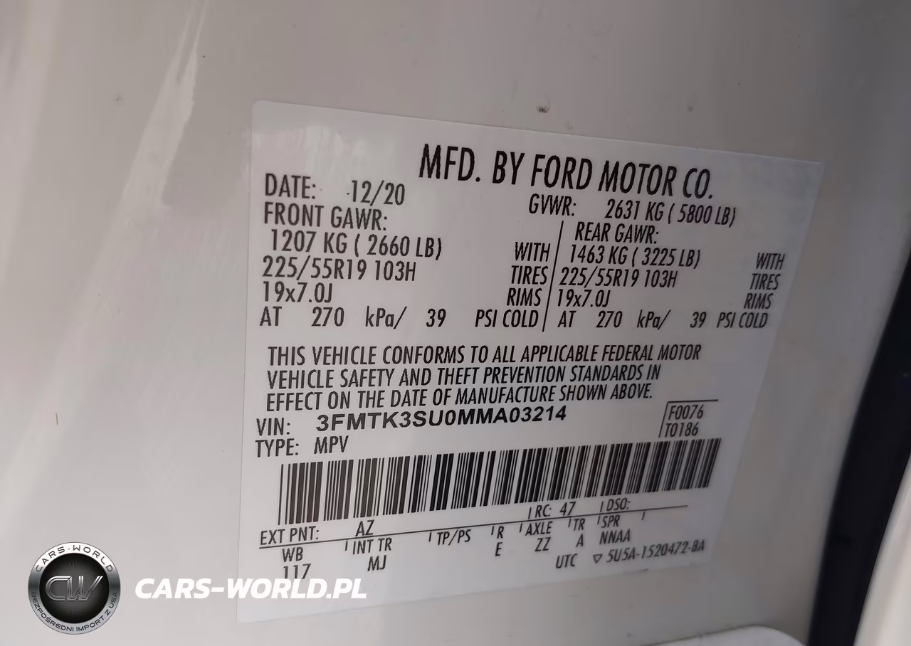 2021 Ford Mustang Mach-E Premium VIN:3FMTK3SU0MMA03214 - 9