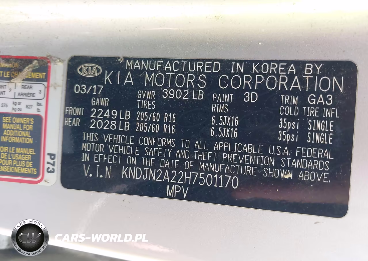 2017 Kia Soul VIN:KNDJN2A22H7501170 - 9