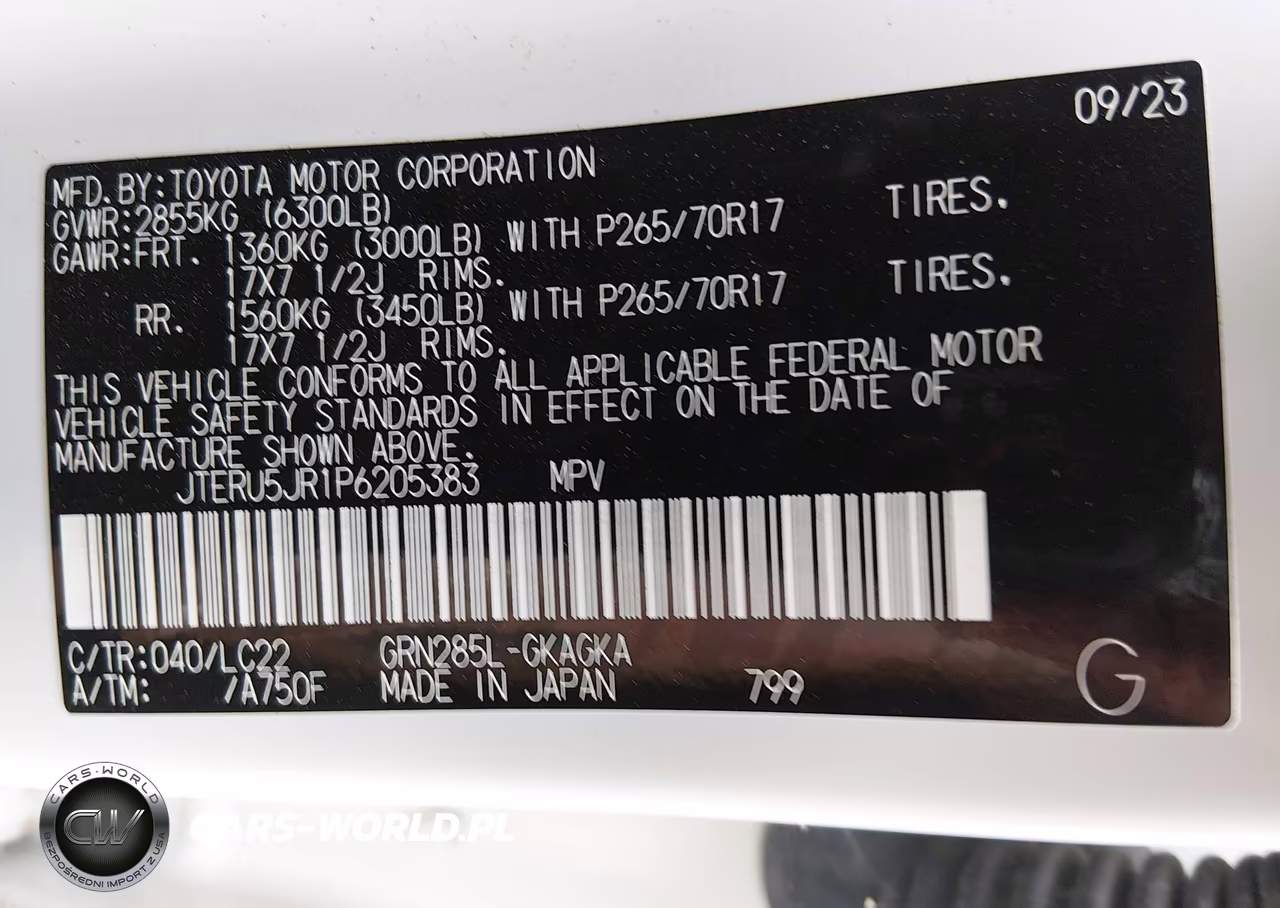 2023 Toyota 4Runner Trd Off Road Premium VIN:JTERU5JR1P6205383 - 9