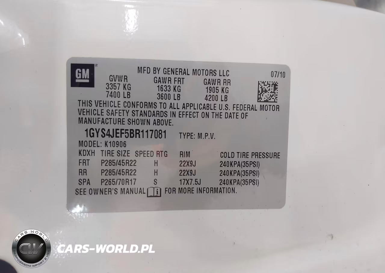 2011 Cadillac Escalade Esv Premium VIN:1GYS4JEF5BR117081 - 9