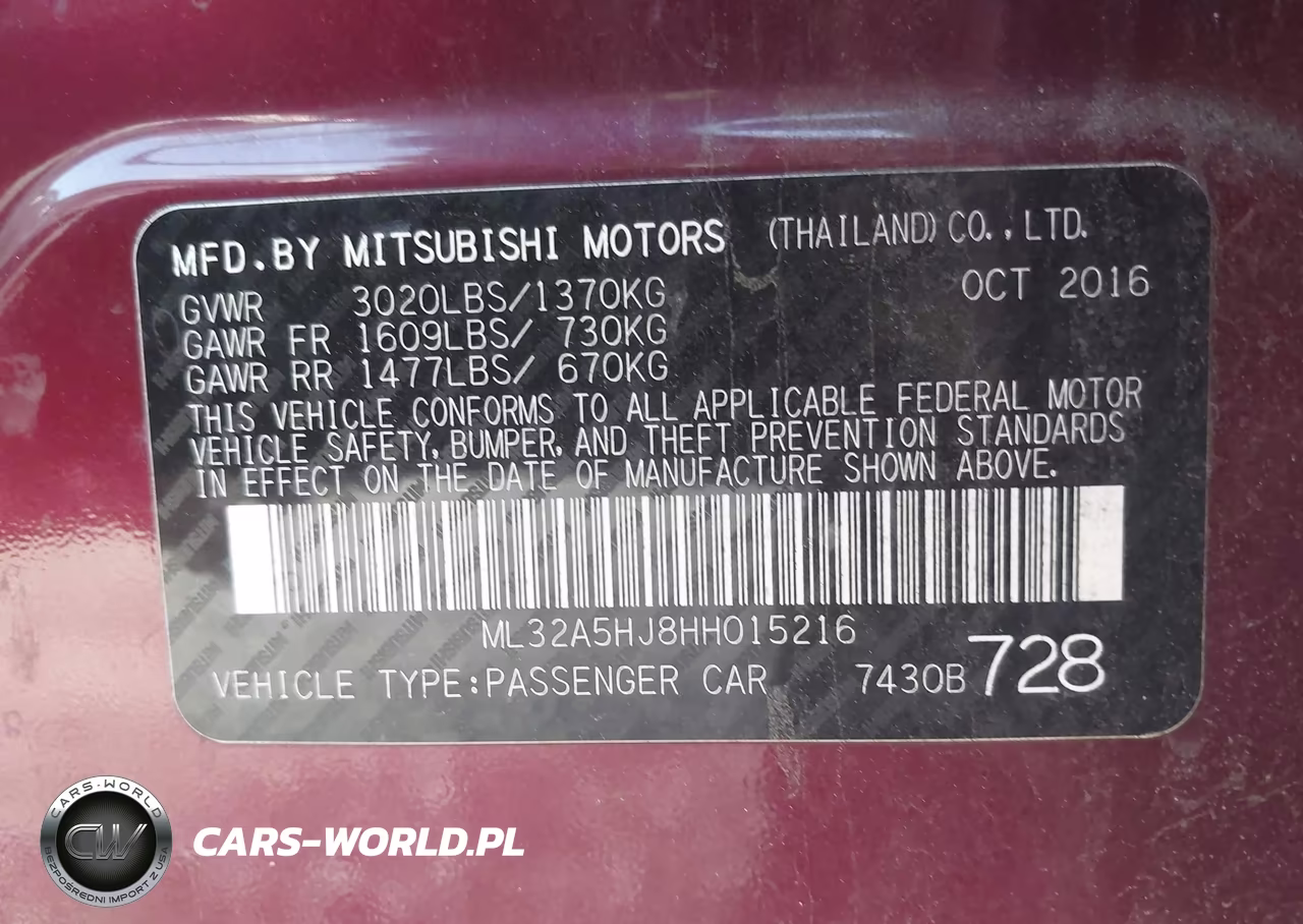 2017 Mitsubishi Mirage Gt VIN:ML32A5HJ8HH015216 - 9